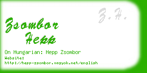 zsombor hepp business card